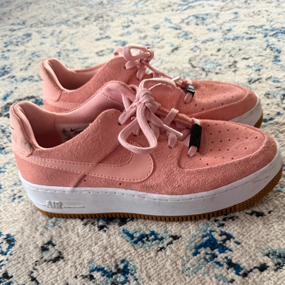 Nike Pink and White Sneakers
